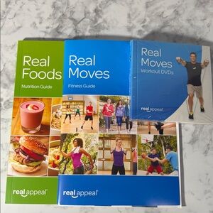 Real Appeal Workout DVD Set + Nutrition & Moves Guides Fitness Program